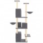 vidaXL Rascador para gatos con postes de sisal gris oscuro 180 cm