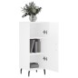 vidaXL Aparador de madera contrachapada blanco brillante 34,5x34x90 cm vidaXL Aparador de madera contrachapada blanco brillante 34,5x34x90 cm