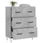 vidaXL Aparador de madera de ingeniería gris hormigón 69,5x34x90 cm vidaXL Aparador de madera de ingeniería gris hormigón 69,5x34x90 cm