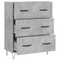 vidaXL Aparador de madera de ingeniería gris hormigón 69,5x34x90 cm vidaXL Aparador de madera de ingeniería gris hormigón 69,5x34x90 cm