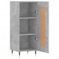 vidaXL Aparador de madera contrachapada gris hormigón 34,5x34x90 cm vidaXL Aparador de madera contrachapada gris hormigón 34,5x34x90 cm