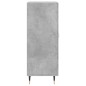 vidaXL Aparador de madera contrachapada gris hormigón 34,5x34x90 cm vidaXL Aparador de madera contrachapada gris hormigón 34,5x34x90 cm