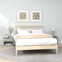 vidaXL Mesitas de noche 2 uds madera contrachapada gris Sonoma