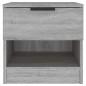 vidaXL Mesitas de noche 2 uds madera contrachapada gris Sonoma