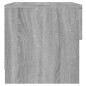 vidaXL Mesitas de noche 2 uds madera contrachapada gris Sonoma