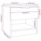 vidaXL Mesitas de noche 2 uds madera contrachapada gris Sonoma