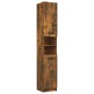 vidaXL Armario de baño contrachapada roble ahumado 32x34x188,5 cm vidaXL Armario de baño contrachapada roble ahumado 32x34x188,5 cm