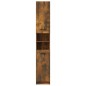 vidaXL Armario de baño contrachapada roble ahumado 32x34x188,5 cm vidaXL Armario de baño contrachapada roble ahumado 32x34x188,5 cm