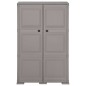 vidaXL Armario de plástico diseño de madera gris 79x43x125 cm vidaXL Armario de plástico diseño de madera gris 79x43x125 cm