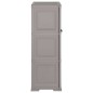 vidaXL Armario de plástico diseño de madera gris 79x43x125 cm vidaXL Armario de plástico diseño de madera gris 79x43x125 cm