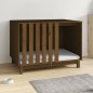 vidaXL Cama para perros madera maciza pino marrón miel 100x70x72 cm