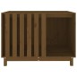 vidaXL Cama para perros madera maciza pino marrón miel 100x70x72 cm