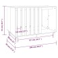 vidaXL Cama para perros madera maciza pino marrón miel 100x70x72 cm