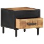 vidaXL Mesita de noche de madera de mango rugosa 40x40x35 cm vidaXL Mesita de noche de madera de mango rugosa 40x40x35 cm