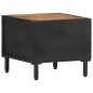 vidaXL Mesita de noche de madera de mango rugosa 40x40x35 cm vidaXL Mesita de noche de madera de mango rugosa 40x40x35 cm