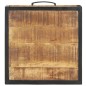 vidaXL Mesita de noche de madera de mango rugosa 40x40x35 cm vidaXL Mesita de noche de madera de mango rugosa 40x40x35 cm