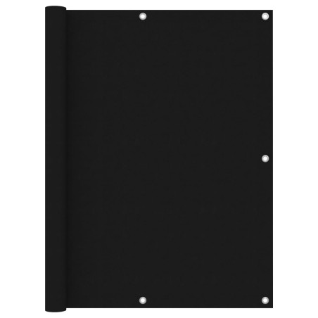 vidaXL Toldo para balcón de tela oxford negro 120x600 cm