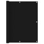 vidaXL Toldo para balcón de tela oxford negro 120x600 cm vidaXL Toldo para balcón de tela oxford negro 120x600 cm