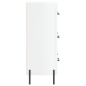 vidaXL Aparador de madera contrachapada blanco brillante 69,5x34x90 cm vidaXL Aparador de madera contrachapada blanco brillante 69,5x34x90 cm