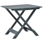 vidaXL Mesa de jardín plegable de plástico verde 79x72x70 cm vidaXL Mesa de jardín plegable de plástico verde 79x72x70 cm