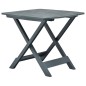 vidaXL Mesa de jardín plegable de plástico verde 79x72x70 cm vidaXL Mesa de jardín plegable de plástico verde 79x72x70 cm