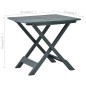 vidaXL Mesa de jardín plegable de plástico verde 79x72x70 cm vidaXL Mesa de jardín plegable de plástico verde 79x72x70 cm