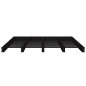 vidaXL Cama de palets de madera maciza de pino negra 140x190 cm vidaXL Cama de palets de madera maciza de pino negra 140x190 cm