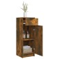 vidaXL Armario de baño madera contrachapada roble ahumado 32x34x90 cm vidaXL Armario de baño madera contrachapada roble ahumado 32x34x90 cm