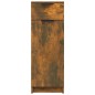 vidaXL Armario de baño madera contrachapada roble ahumado 32x34x90 cm vidaXL Armario de baño madera contrachapada roble ahumado 32x34x90 cm