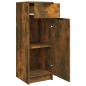 vidaXL Armario de baño madera contrachapada roble ahumado 32x34x90 cm vidaXL Armario de baño madera contrachapada roble ahumado 32x34x90 cm