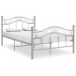 vidaXL Estructura de cama de metal gris 120x200 cm vidaXL Estructura de cama de metal gris 120x200 cm