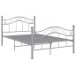 vidaXL Estructura de cama de metal gris 120x200 cm vidaXL Estructura de cama de metal gris 120x200 cm