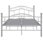 vidaXL Estructura de cama de metal gris 120x200 cm vidaXL Estructura de cama de metal gris 120x200 cm