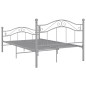 vidaXL Estructura de cama de metal gris 120x200 cm vidaXL Estructura de cama de metal gris 120x200 cm