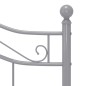 vidaXL Estructura de cama de metal gris 120x200 cm vidaXL Estructura de cama de metal gris 120x200 cm