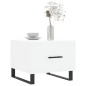 vidaXL Mesa de centro madera de ingeniería blanca 50x50x40 cm