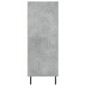 vidaXL Estantería madera de ingeniería gris hormigón 69,5x32,5x90 cm