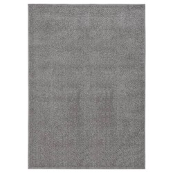 vidaXL Alfombra de pelo corto gris 240x340 cm