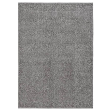 vidaXL Alfombra de pelo corto gris 240x340 cm