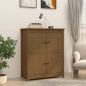 vidaXL Aparador de madera maciza de pino marrón miel 83x41,5x100 cm vidaXL Aparador de madera maciza de pino marrón miel 83x41,5x100 cm