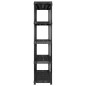vidaXL Estanterías de almacenaje 5 niveles plástico negro 170x40x185cm vidaXL Estanterías de almacenaje 5 niveles plástico negro 170x40x185cm