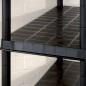 vidaXL Estanterías de almacenaje 5 niveles plástico negro 170x40x185cm vidaXL Estanterías de almacenaje 5 niveles plástico negro 170x40x185cm