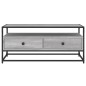 vidaXL Mueble de TV madera contrachapada gris Sonoma 100x35x45 cm