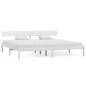 vidaXL Estructura de cama madera maciza de pino blanco 180x200 cm vidaXL Estructura de cama madera maciza de pino blanco 180x200 cm