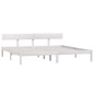 vidaXL Estructura de cama madera maciza de pino blanco 180x200 cm vidaXL Estructura de cama madera maciza de pino blanco 180x200 cm