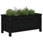 vidaXL Jardinera madera maciza de pino negro 82,5x40x39 cm vidaXL Jardinera madera maciza de pino negro 82,5x40x39 cm