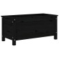 vidaXL Jardinera madera maciza de pino negro 82,5x40x39 cm vidaXL Jardinera madera maciza de pino negro 82,5x40x39 cm