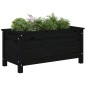 vidaXL Jardinera madera maciza de pino negro 82,5x40x39 cm vidaXL Jardinera madera maciza de pino negro 82,5x40x39 cm