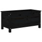 vidaXL Jardinera madera maciza de pino negro 82,5x40x39 cm vidaXL Jardinera madera maciza de pino negro 82,5x40x39 cm
