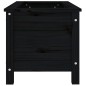vidaXL Jardinera madera maciza de pino negro 82,5x40x39 cm vidaXL Jardinera madera maciza de pino negro 82,5x40x39 cm